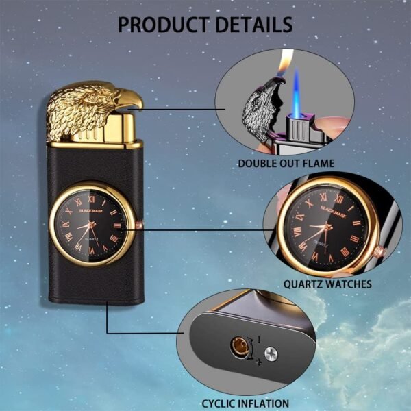 Double Fire Eagle Watch Lighter - Image 3